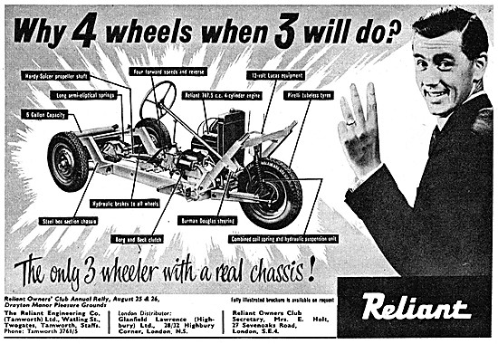 Reliant Three Wheelers - Reliant Regal                           