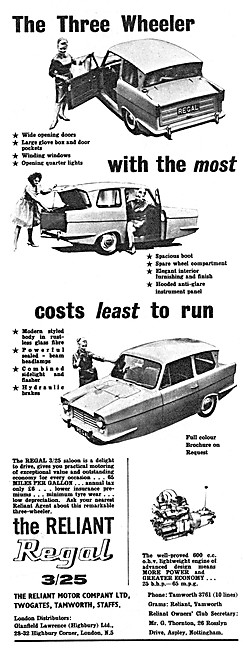 Reliant Regal 3/25 1964                                          