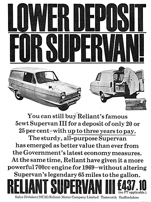 Reliant Supervan 1969                                            