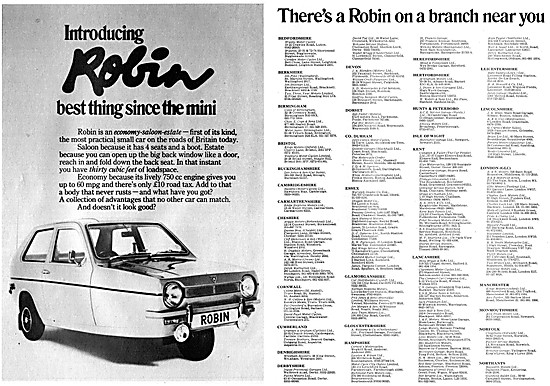 1973 Reliant Robin                                               