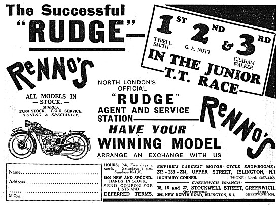 Rennos Motor Cycle Dealership - Islington                        