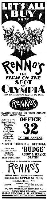 Rennos Motor Cycle Dealership - Greenwich                        