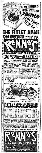 Rennos Motor Cycle Sales                                         