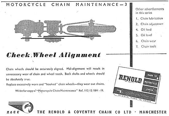 Renold Chains - Chain Maintenance No: 3                          