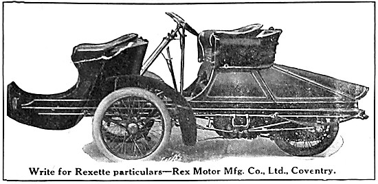 1907 Rex Rexette Tricar                                          