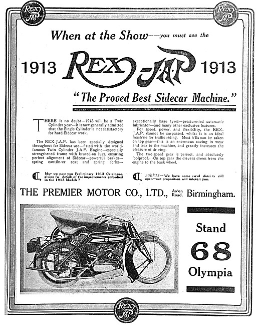 Rex-JAP Motor Cycles                                             