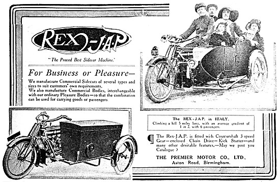 Rex-JAP  Motor Cycles                                            