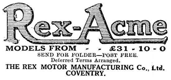 Rex-Acme Motor Cycles                                            