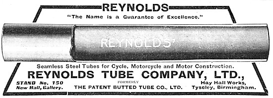 Reynolds Tubes For Motor Cycles                                  