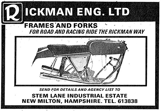 Rickman Competition Motorcycle Frames & Forks                    