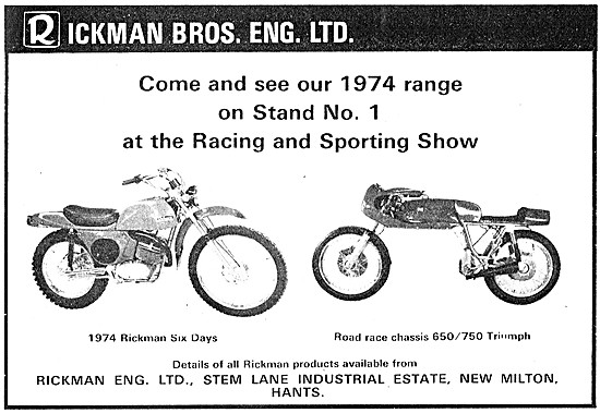 Rickman Brothers Triumph 650/750 Road Race Chassis               