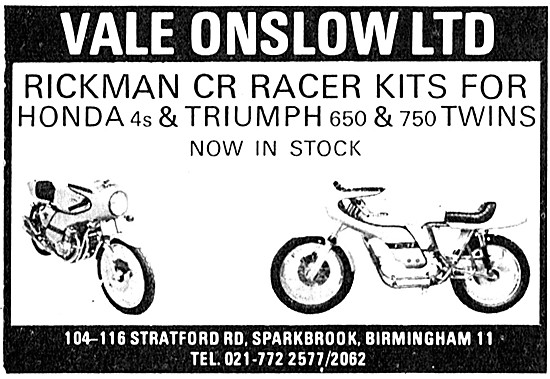 Rickman Brothers CR Racer Kits At Vale Onslow                    