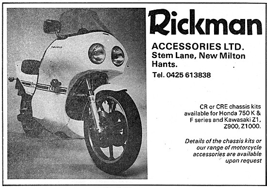 Rickman Motor Cycle Fairings - Rickman F Series Fairings         