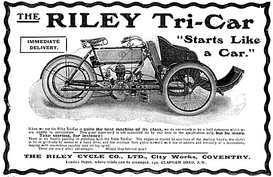 1904 Riley Tri-Car                                               