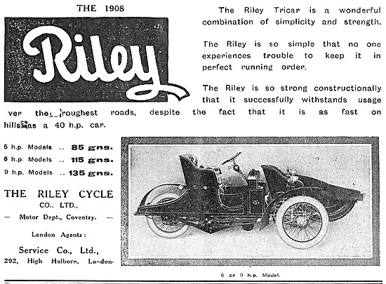 1908 Riley Tricar                                                