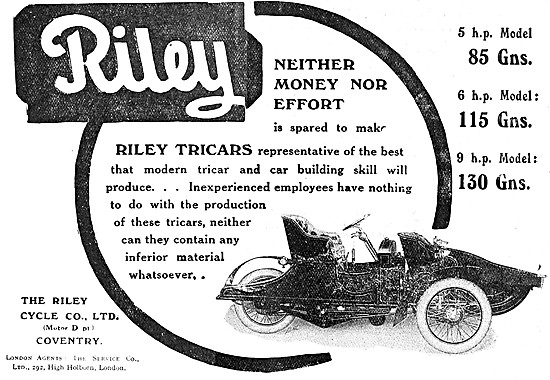 Riley Tricars                                                    