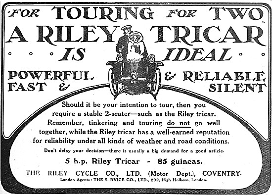 Riley Tricar - Riley Three Wheelers                              