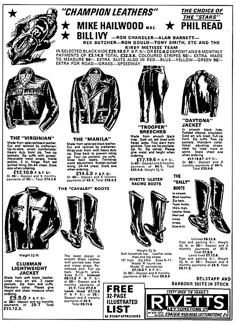 Rivetts Motorcycle Leathers                                      