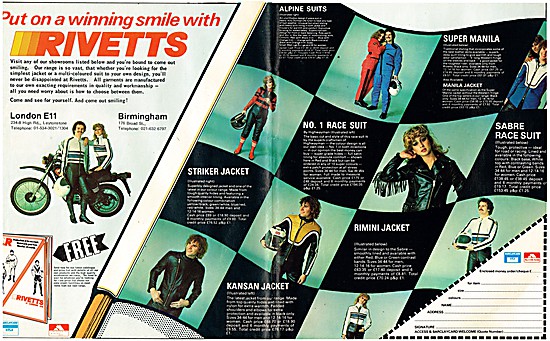 Rivetts Motor Cycle Leathers                                     