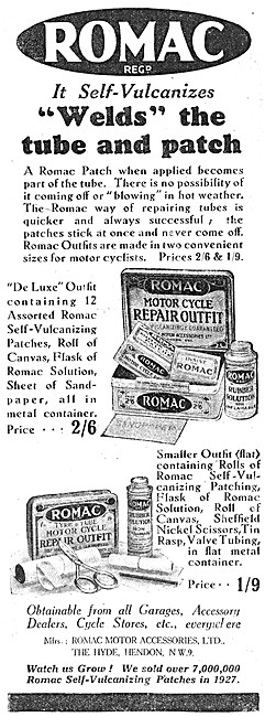 Romac Motorcycle Puncture Repair Kit                             
