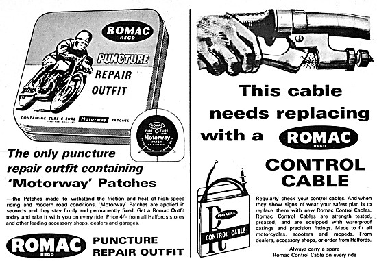 Romac Puncture Repair Oufit - Romac Control Cables               