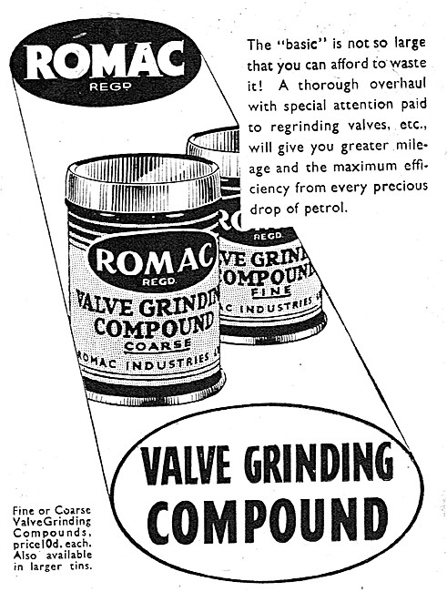 Romac Valve Grinding Compound                                    