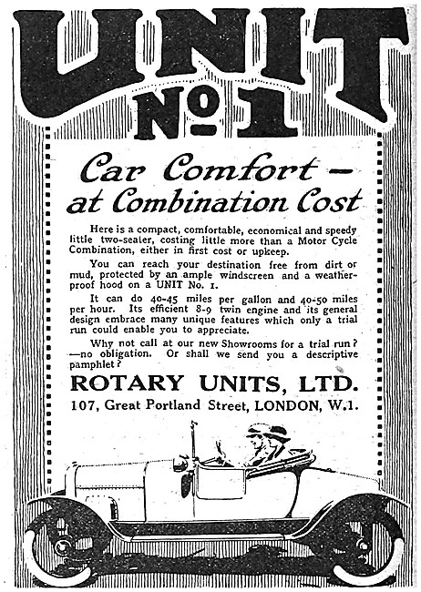 Rotary Units - Rotary Unit No.1 Light Car 1921                   