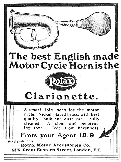 Rotax Clarionette Motorcycle Horn                                