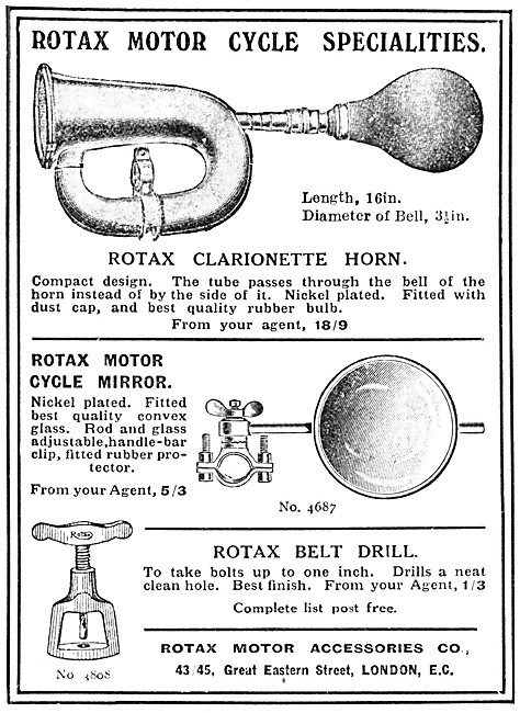 Rotax Motor Cycle Specialities - Rotax Clarionette Horn          