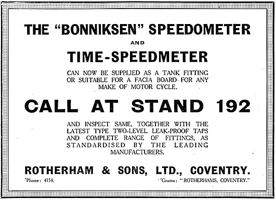 Rotherham Bonniksen-Time Speedmeter - Bonniksen Speedometer      