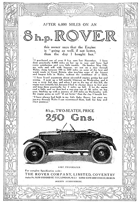 1920s Rover Light Cars                                           