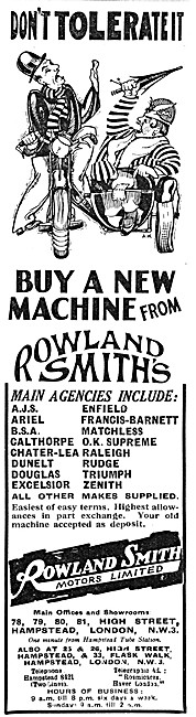 Rowland Smith Motor Cycle Dealereship, Hampstead                 