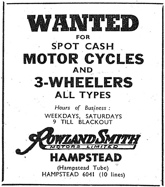 Rowland Smith Motor Cycle Sales & Service                        