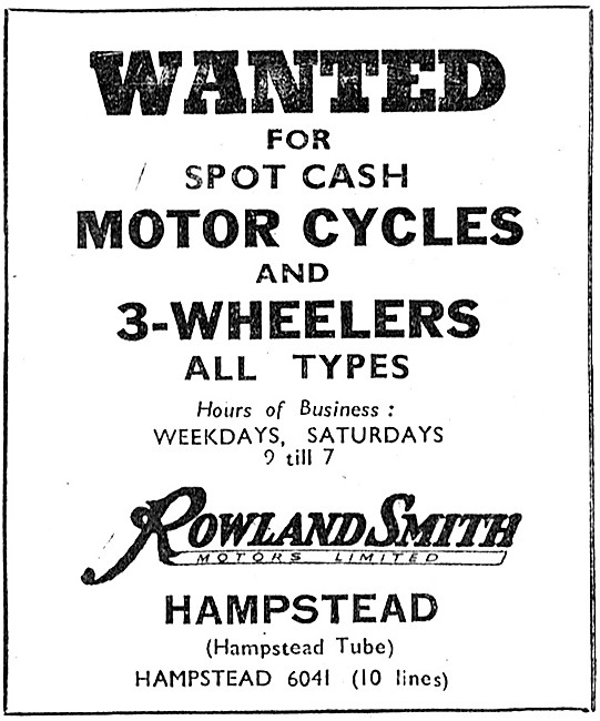 Rowland Smith Motor Cycle Sales & Service                        