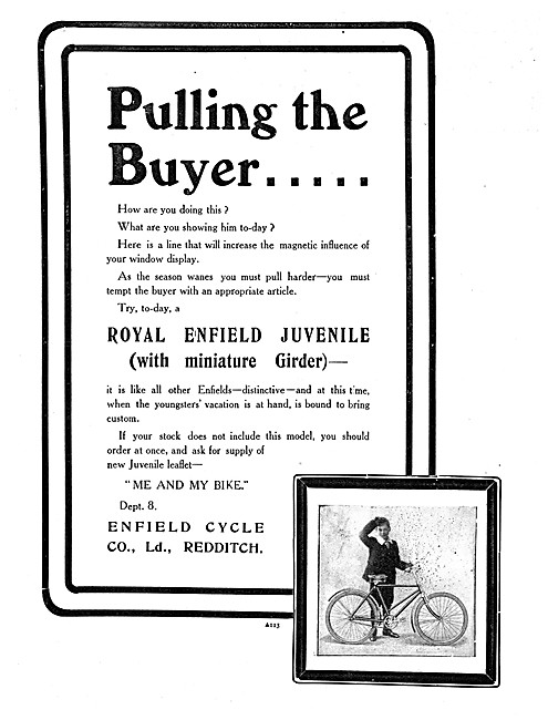 Royal Enfield Juvenile Bicycle 1906 Advert                       