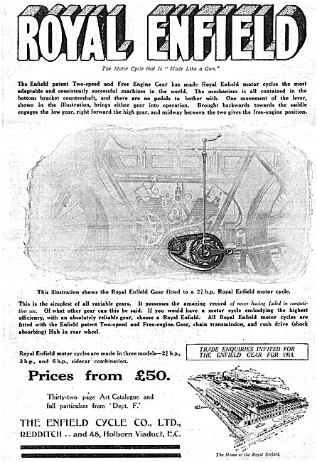 The 2.75 hp Royal Enfield Motor Cycle                            