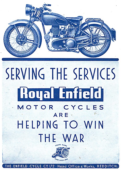 Royal Enfield WD Motor Cycles 1941                               