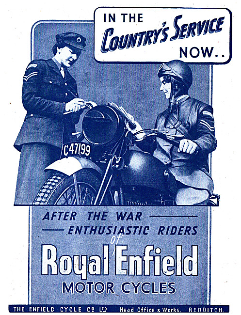 WD Royal Enfield Motor Cycles 1943                               