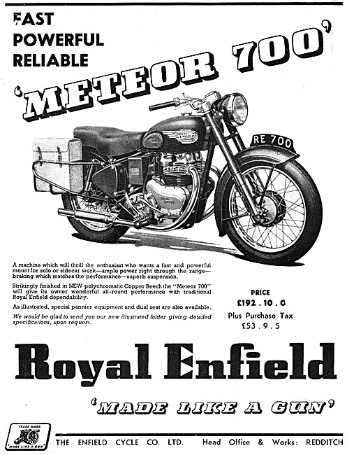 1952 Royal Enfield  Meteor 700                                   