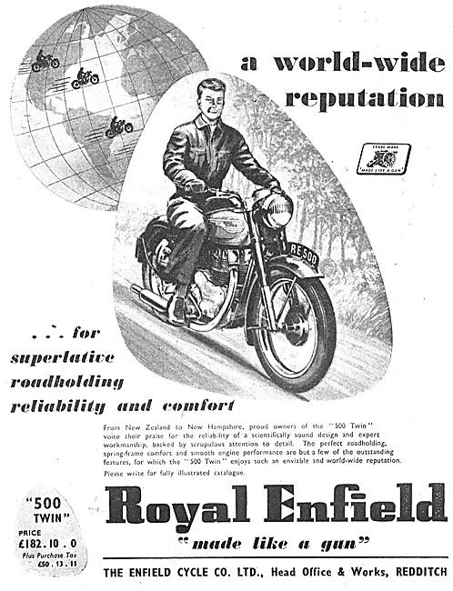 1953 Royal Enfield 500 Twin                                      