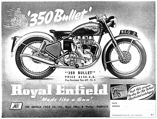 1953 Royal Enfield  Bullet 350 cc                                