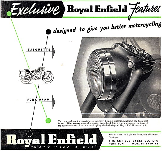 Royal Enfield Motor Cycles 1954                                  