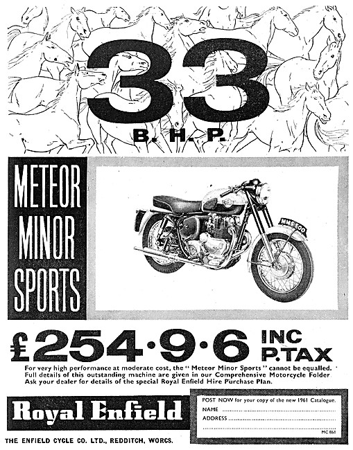 1961 Royal Enfield Meteor Minor Sports 500                       