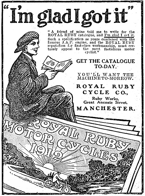 1912 Royal Ruby Motor Cycles                                     
