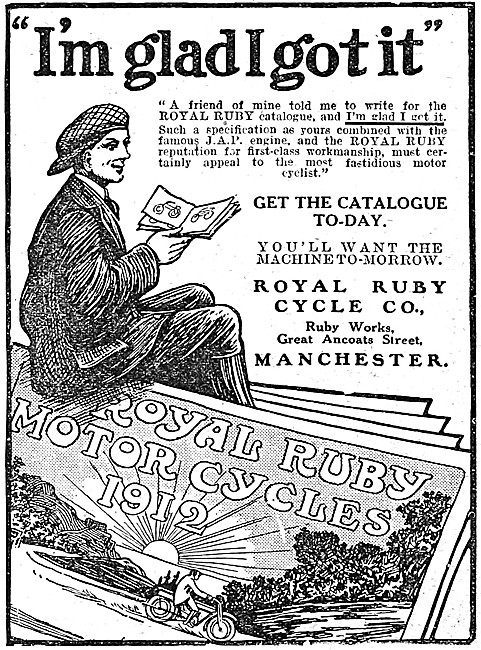 1912 Royal Ruby Motor Cycles                                     