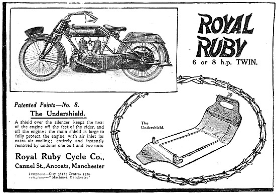 Royal Ruby 8 hp V Twin Motor Cycle                               