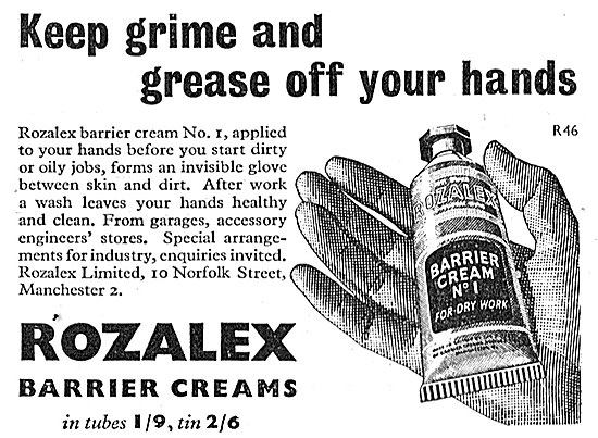 Rozalex Barrier Cream 1957 Advert                                