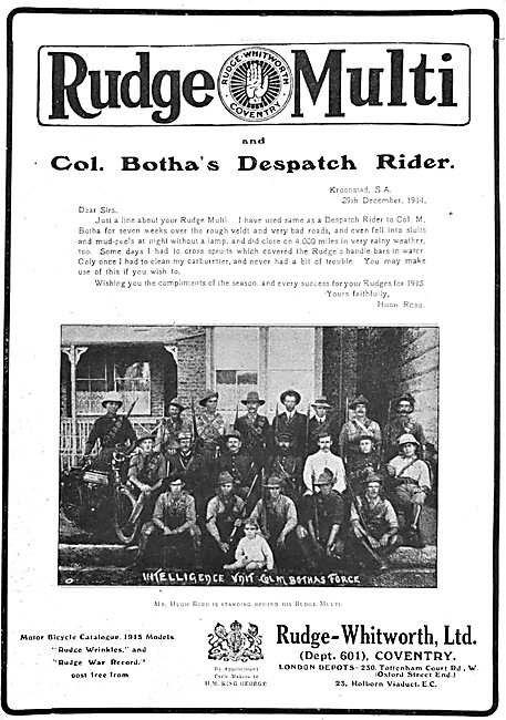 Rudge Motorcycles - 1915 Rudge-Multi                             