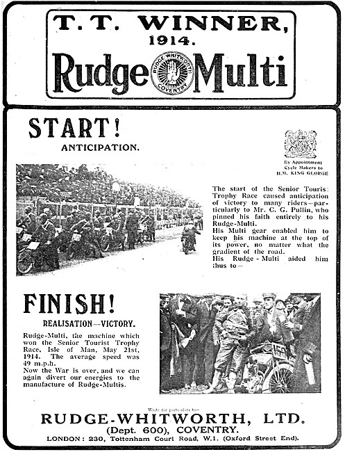 Rudge Motor Cycles - Rudge-Multi                                 