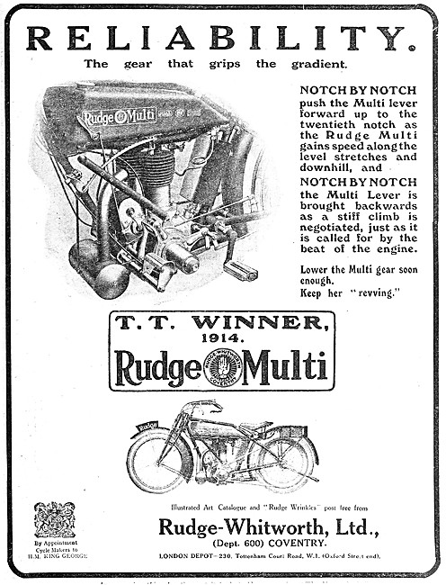 Rudge Motorcycles - Rudge-Multi Motor Cycle                      